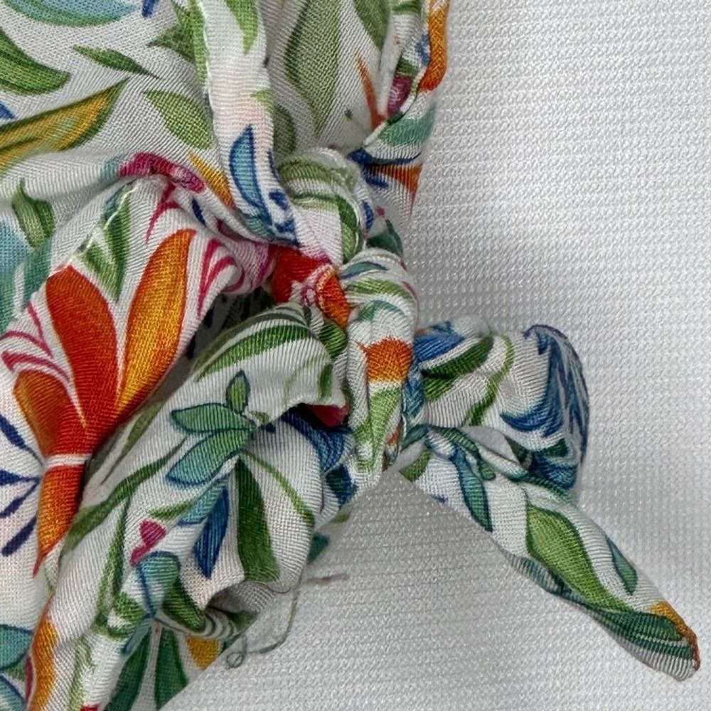 JNY Jones New York Floral Botanical Print Blouse Lightweight Spring Summer Sz 1X - Picture 6 of 8